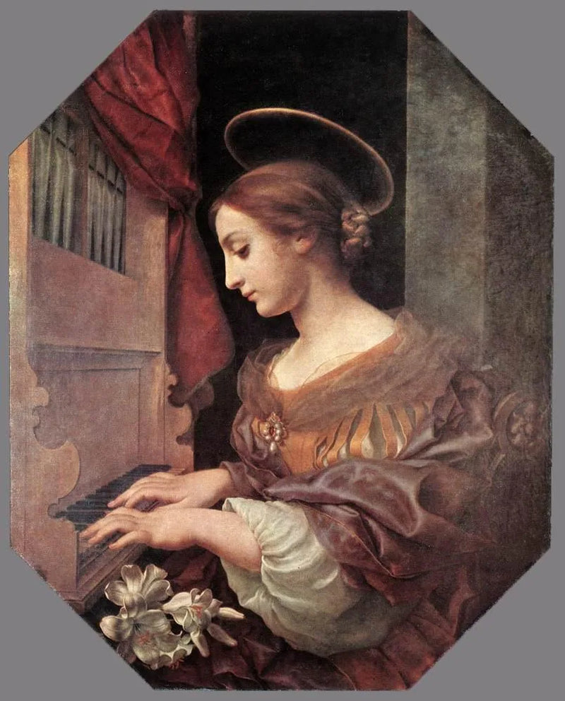 Sainte Cécile Orgda. - Carlo Dolci