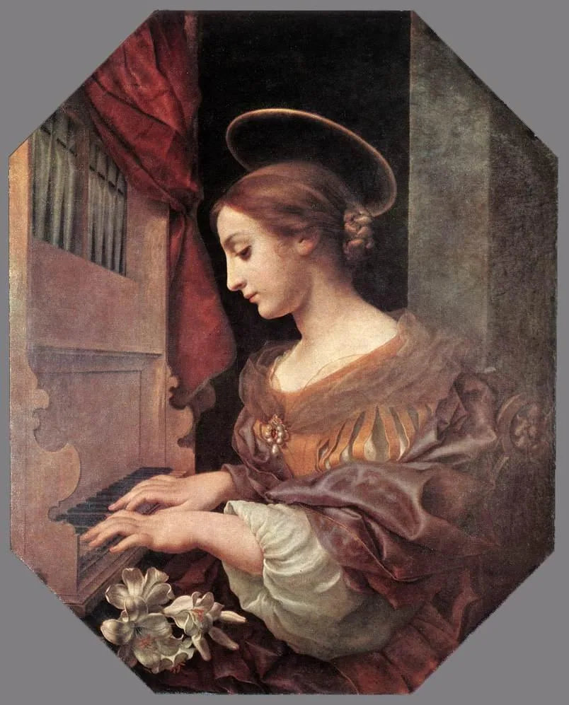 Sainte Cécile Orgda. - Carlo Dolci