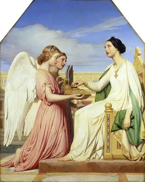 Sainte Cécile ve Melekler - Paul Delaroche