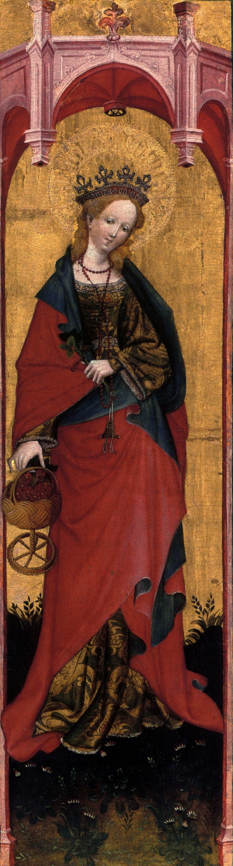 Soest'teki Sainte-Walburge Kilisesi'nden Sainte Dorothée, bir tabernakül ailesi - Conrad von Soest