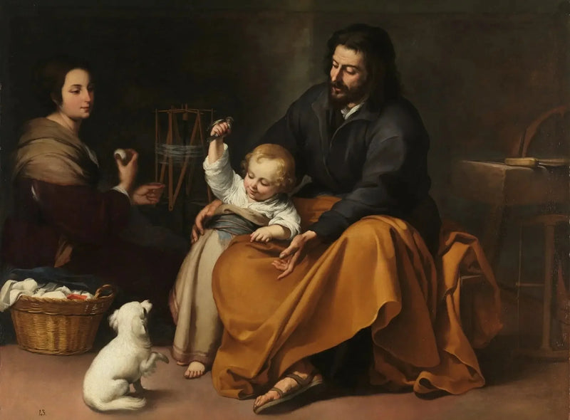Küçük kuşlu Kutsal Aile - Bartolomé Esteban Murillo