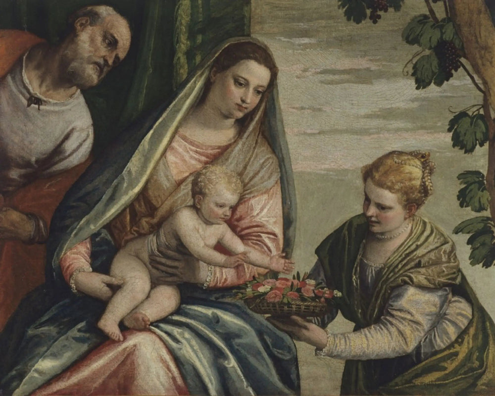 Sainte Famille avec sainte Dorothée - Paul Véronèse image 1 reproduction de peinture à l’huile