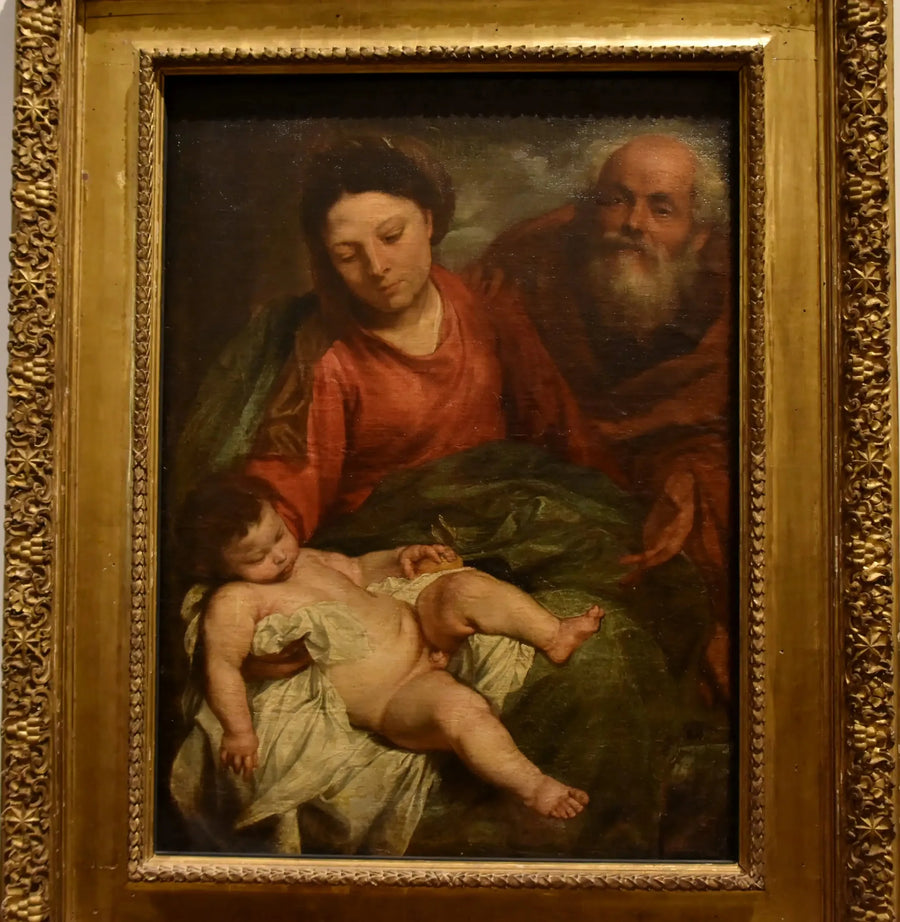 Uyuyan Çocuklu Kutsal Aile - Antoine van Dyck