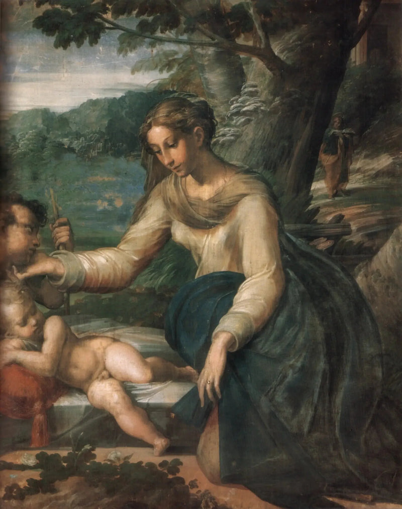Kutsal Aile ve küçük Aziz Yuhanna - Parmigianino