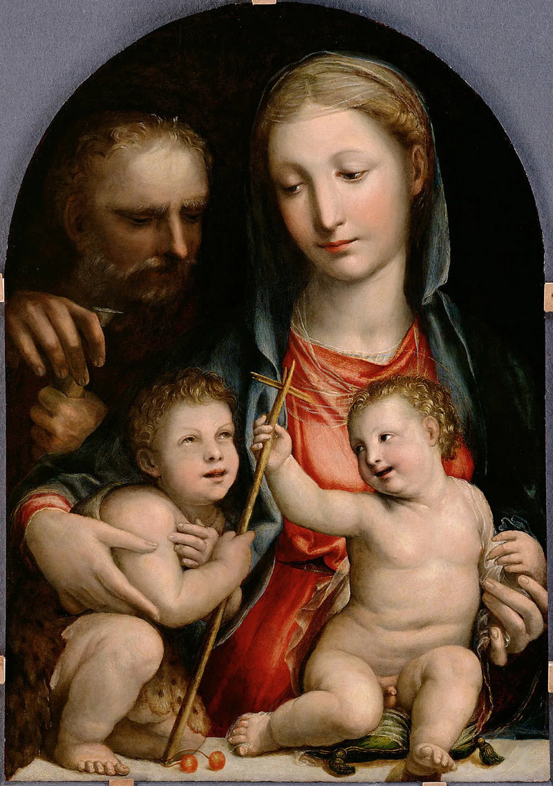 Kutsal Aile ve Çocuk Vaftizci Yahya - Il Sodoma (Giovanni Antonio Bazzi)