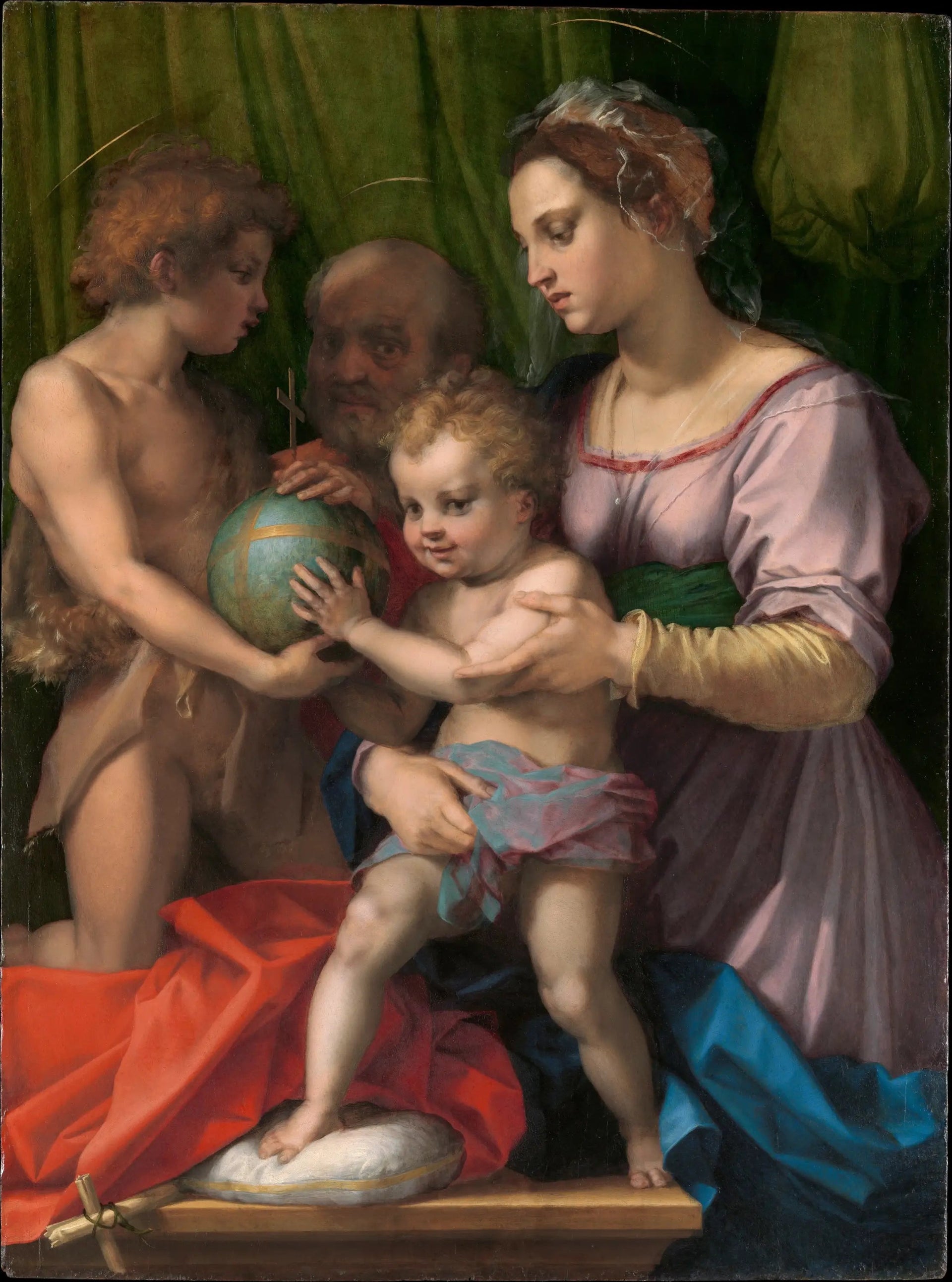 Sainte Famille Borgherini - Andrea del Sarto image 1 reproduction artisanale de tableau