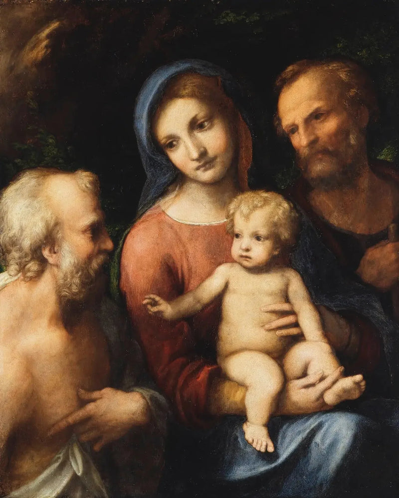 Kutsal Aile ve Aziz Jerome - Antonio da Correggio