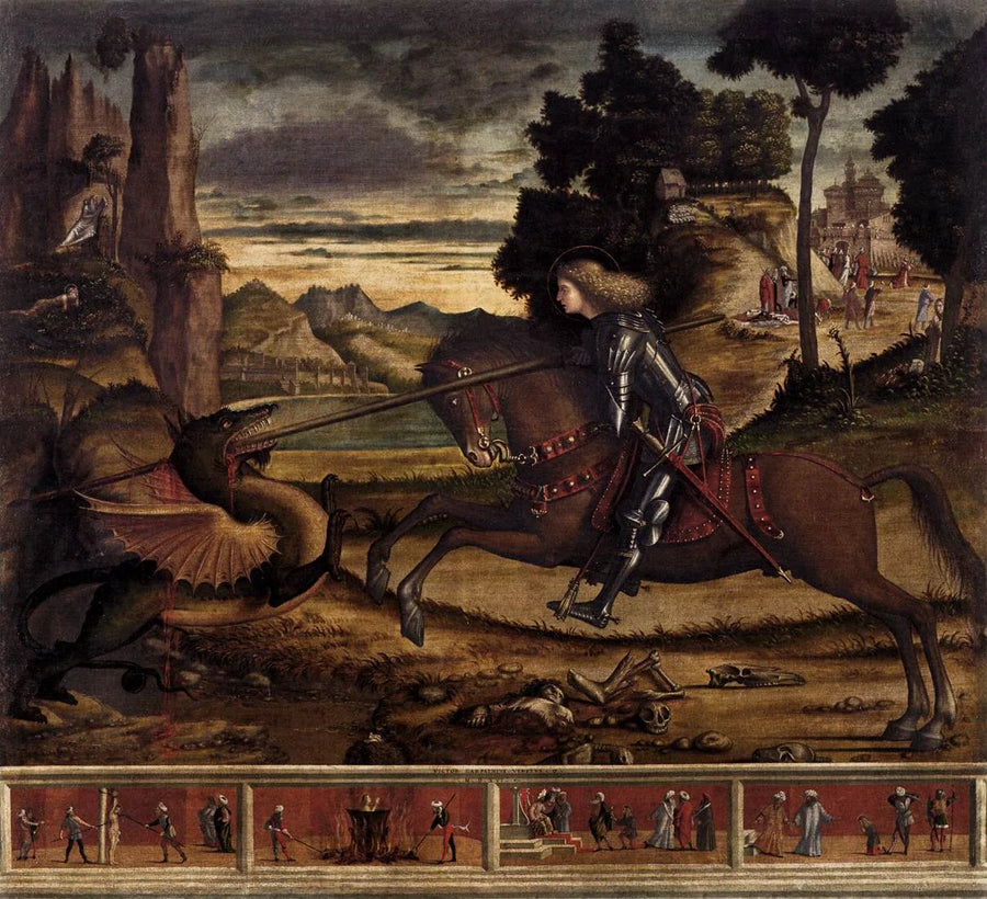 Aziz George Ejderhayı Öldürüyor - Vittore Carpaccio