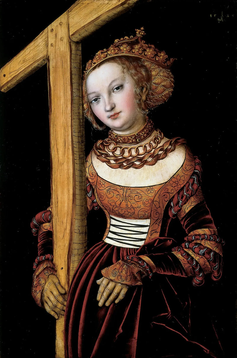 Sainte Hélène ile Haç - Lucas Cranach the Elder