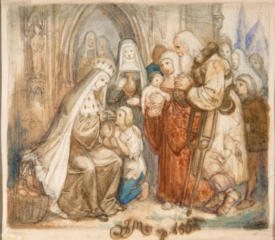 Miskinler Arasında Sainte Jadwige - Jan Matejko