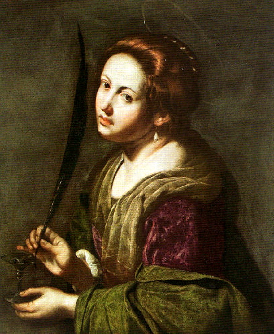 Sainte Lucie. - Artemisia Gentileschi