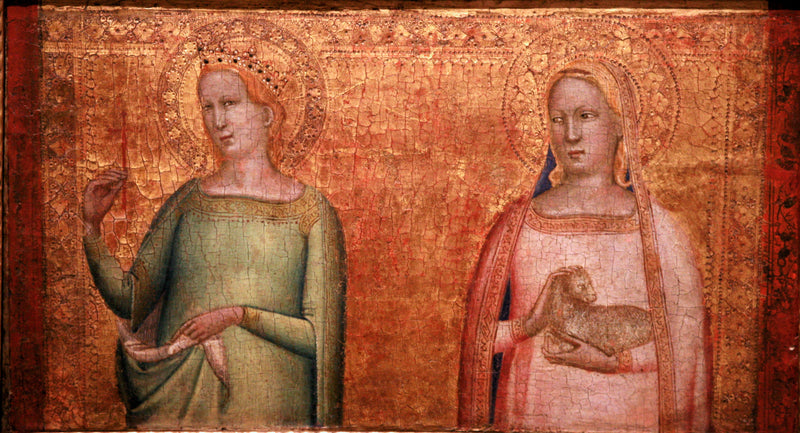 Sainte Marguerite ve Sainte Agnès - Bernardo Daddi