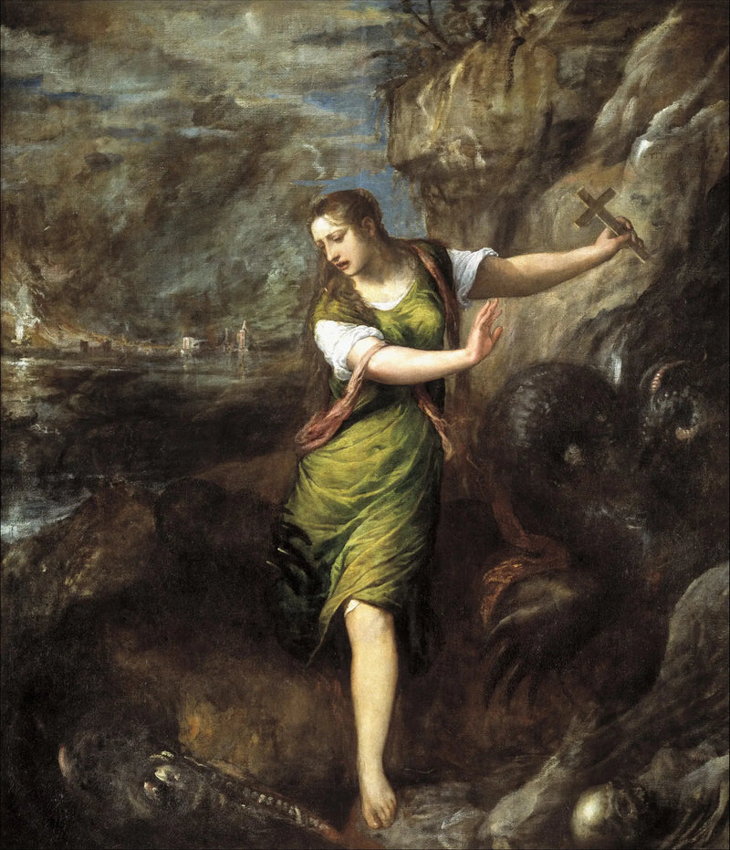Sainte Marguerite ve Ejderha - Titian