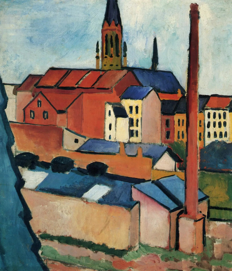 Kiremitli Evler ile Sainte-Marie (Bonn) - August Macke