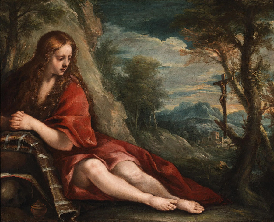 Çölde Sainte Marie-Madeleine - Annibale Carracci