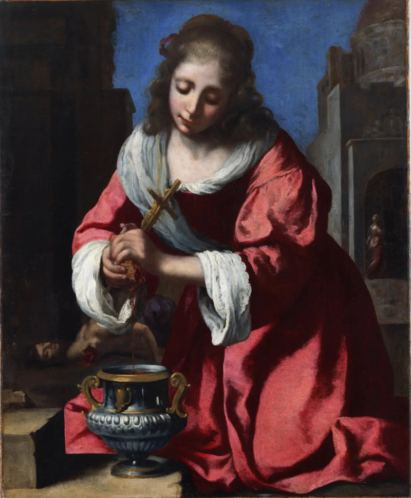 Kutsal Praxède - Johannes Vermeer