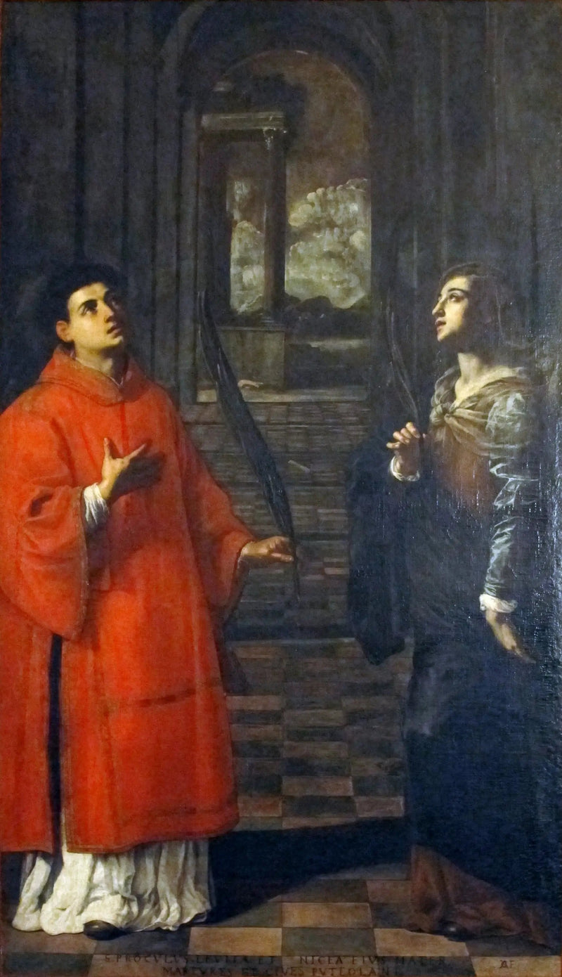 Pouzzoles Saint Procule ve Santa Nicée Anası - Artemisia Gentileschi