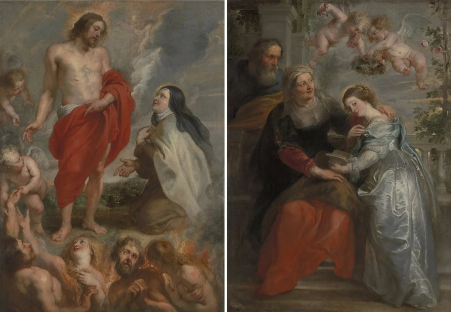 Sainte Thérèse ve Meryem'in Eğitimi - Peter Paul Rubens