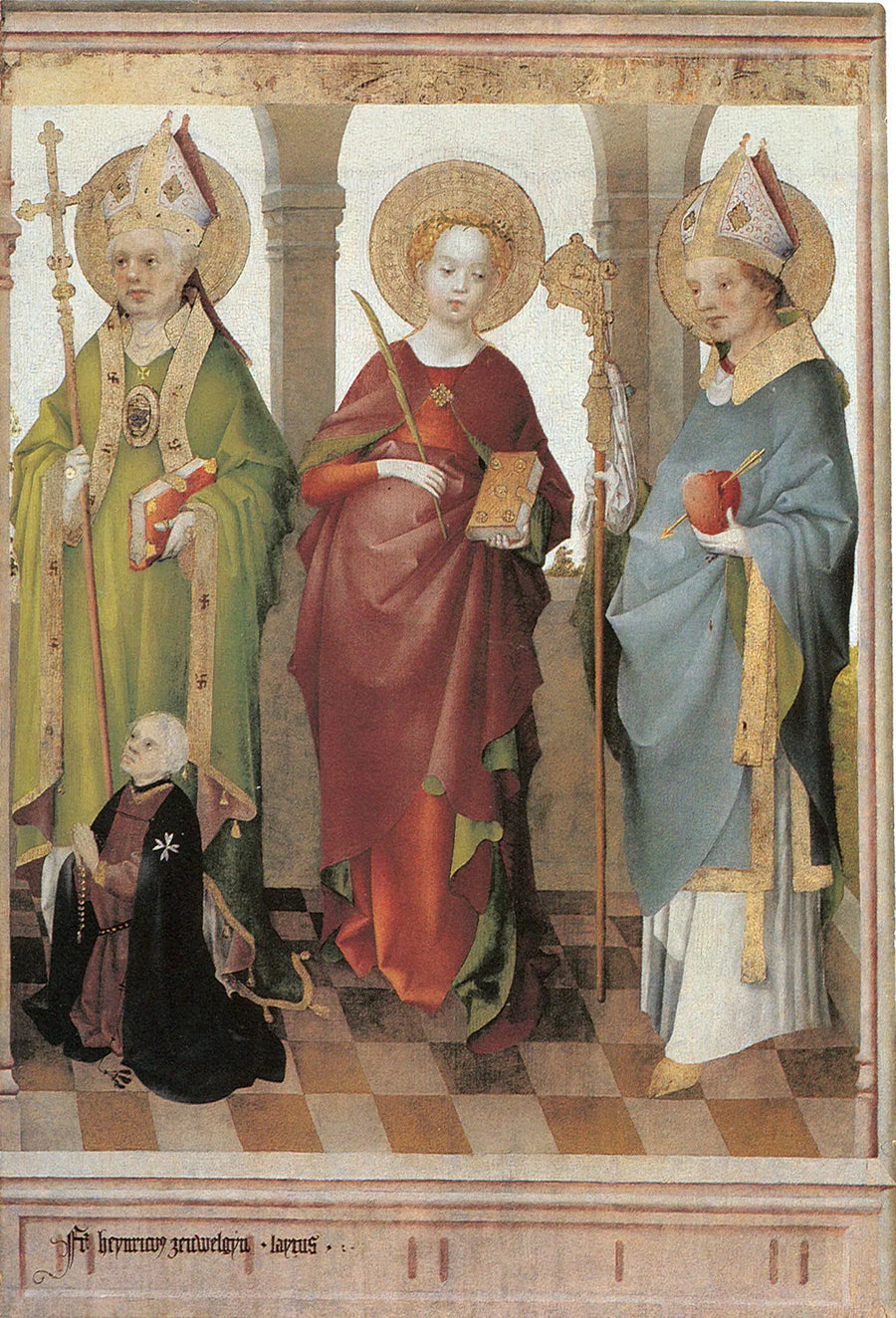 Aziz Ambroise, Cécile ve Augustin - Stefan Lochner