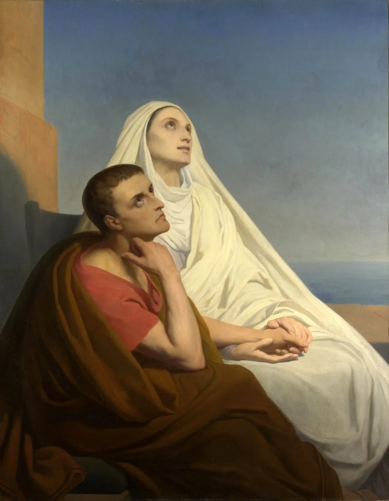 Aziz Augustin ve Meryem Ana - Ary Scheffer