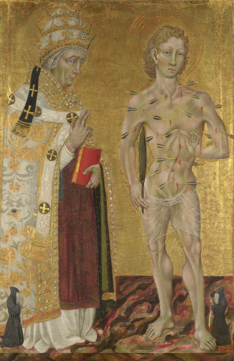 Aziz Fabian ve Sebastian - Giovanni di Paolo