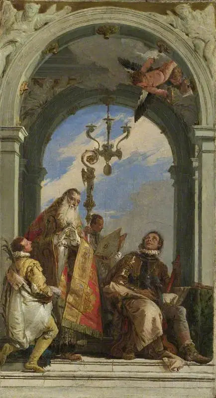 Aziz Maksim ve Oswald (?) - Giovanni Battista Tiepolo