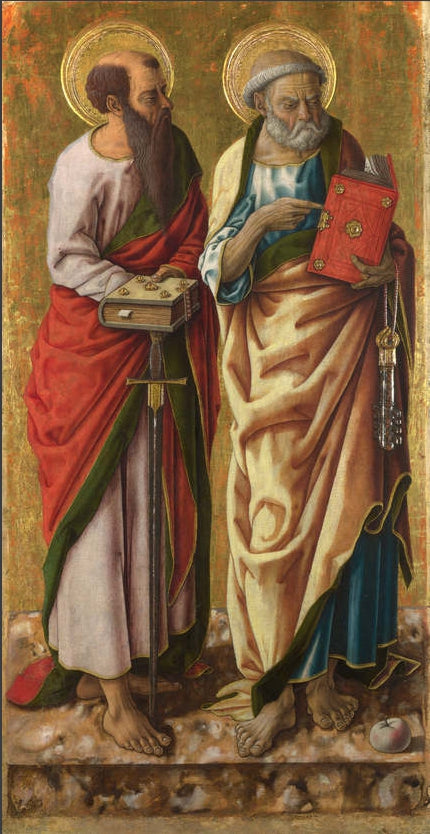 Aziz Petrus ve Pavlus - Carlo Crivelli