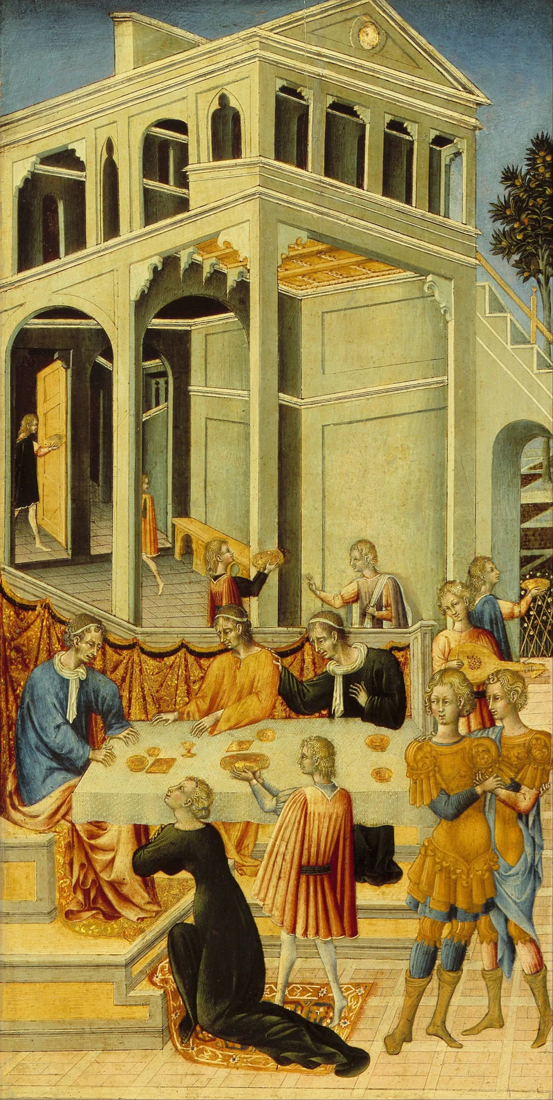 Salome, Herodes'ten Vaftizci Yahya'nın başını istiyor - Giovanni di Paolo