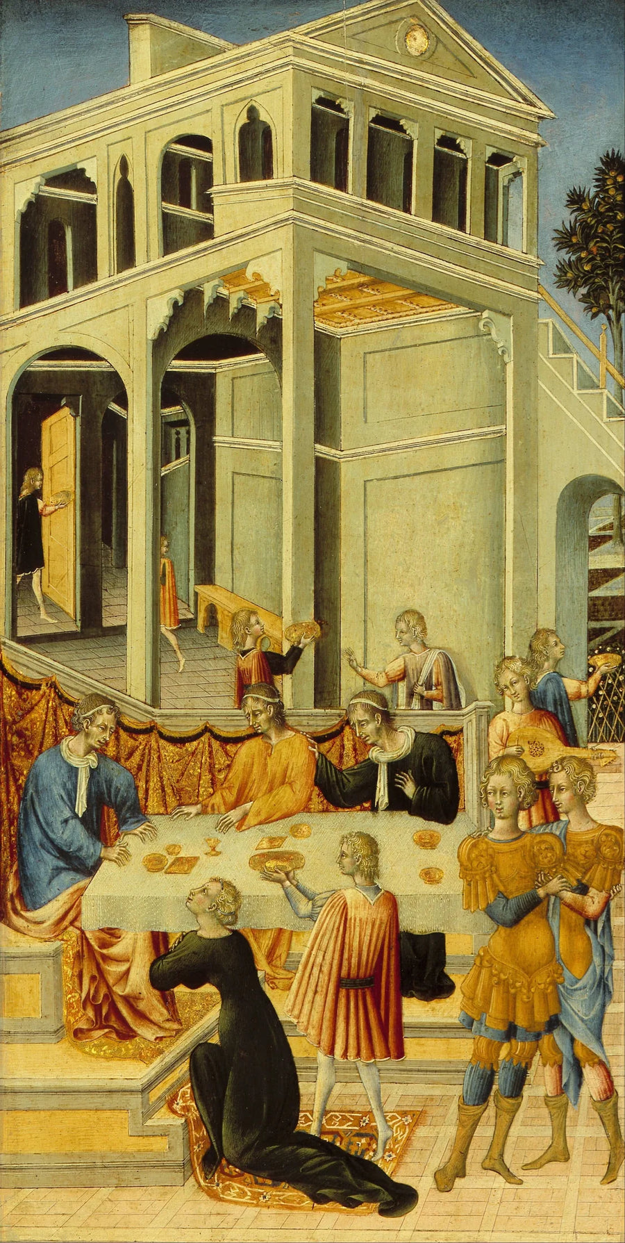 Salome, Herodes'ten Vaftizci Yahya'nın başını istiyor - Giovanni di Paolo