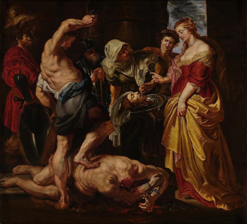 Salomé, Vaftizci Yahya'nın başını cellatın elinden alıyor - Peter Paul Rubens