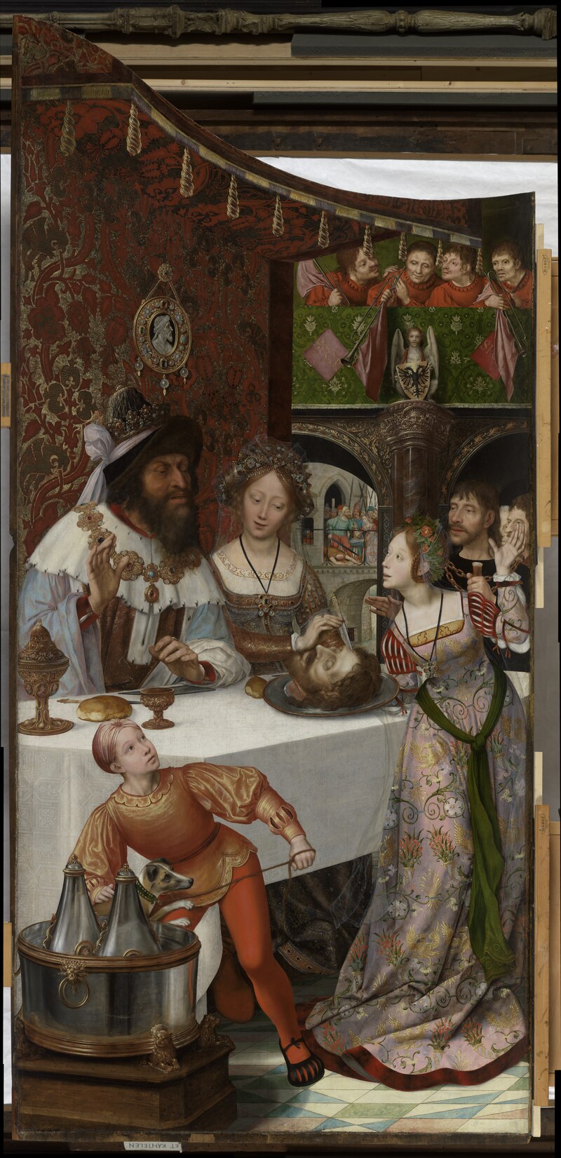 Salomé, Vaftizci Yahya'nın başını alıyor - Quentin Metsys