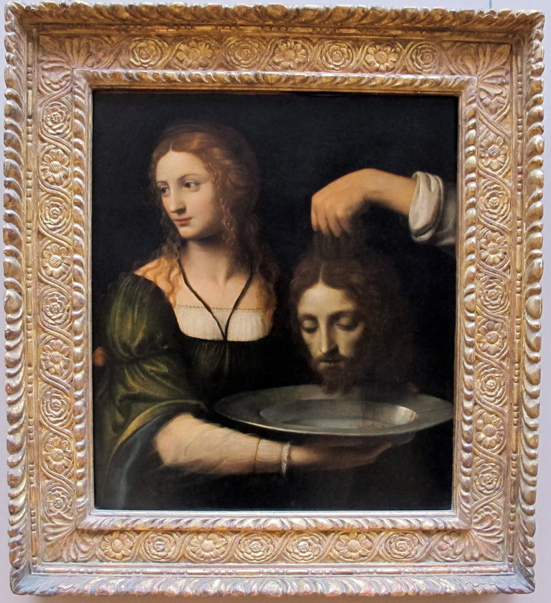 Salomé, Vaftizci Yahya'nın başını alıyor - Bernardino Luini