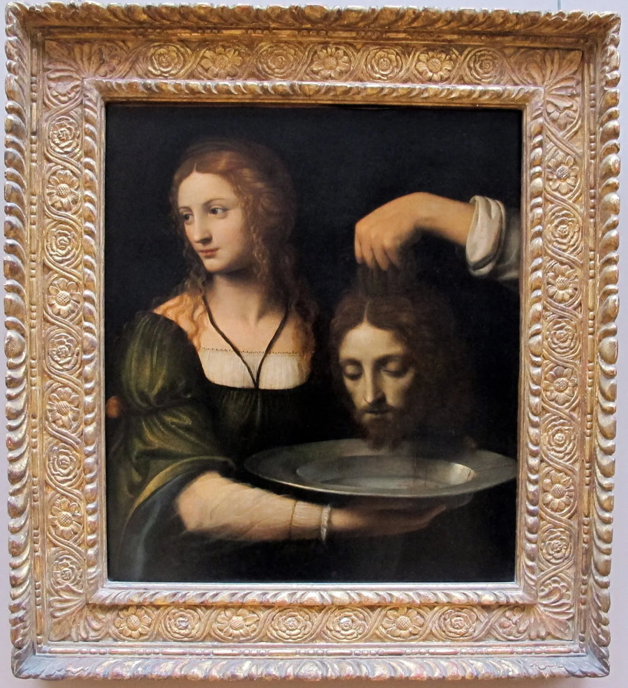 Salomé, Vaftizci Yahya'nın başını alıyor - Bernardino Luini