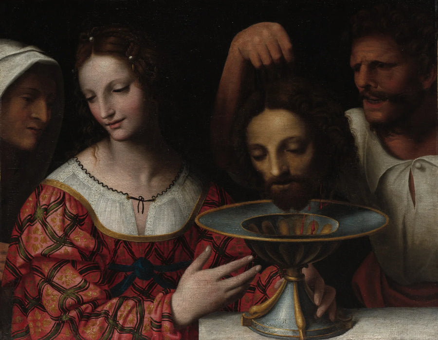 Salomé, Vaftizci Yahya'nın başını tutarken - Bernardino Luini