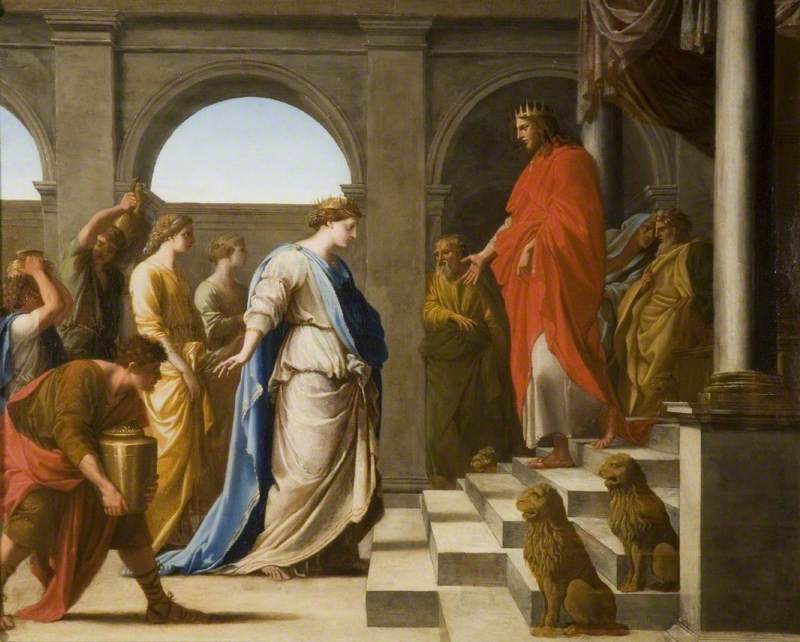Salomon ve Sebe Kraliçesi - Eustache Le Sueur
