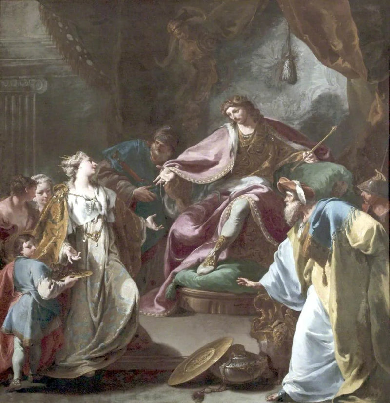 Salomon ve Saba Kraliçesi - Giovanni Battista Pittoni
