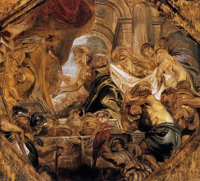 Salomon ve Sebe Kraliçesi - Peter Paul Rubens