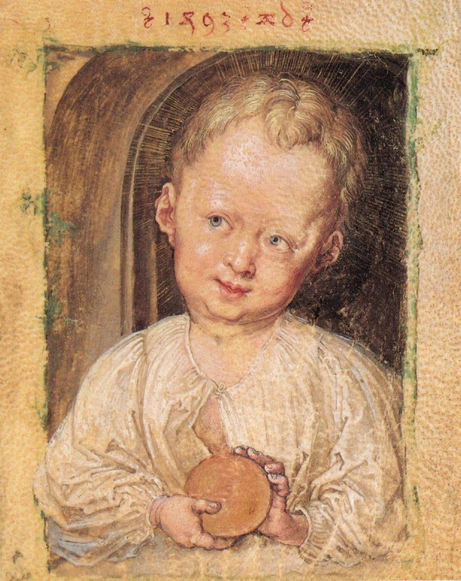 Salvator Mundi ve Çocuk İsa - Albrecht Dürer