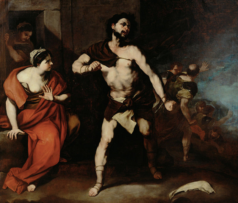 Samson zincirlerini kırıyor - Luca Giordano