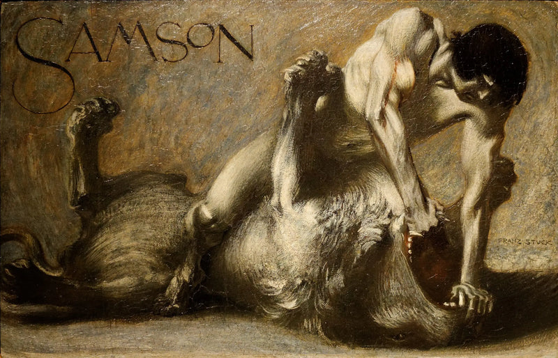 Samson. Aslanla Mücadele - Franz Von Stuck