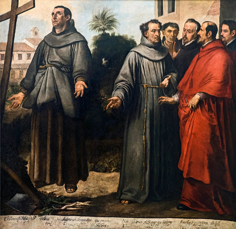 San Diego de Alcalá de Henares haçı önünde mest olmuş - Bartolomé Esteban Murillo