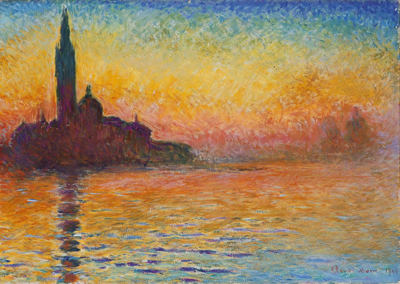 Alacakaranlıkta San Giorgio Maggiore - Claude Monet