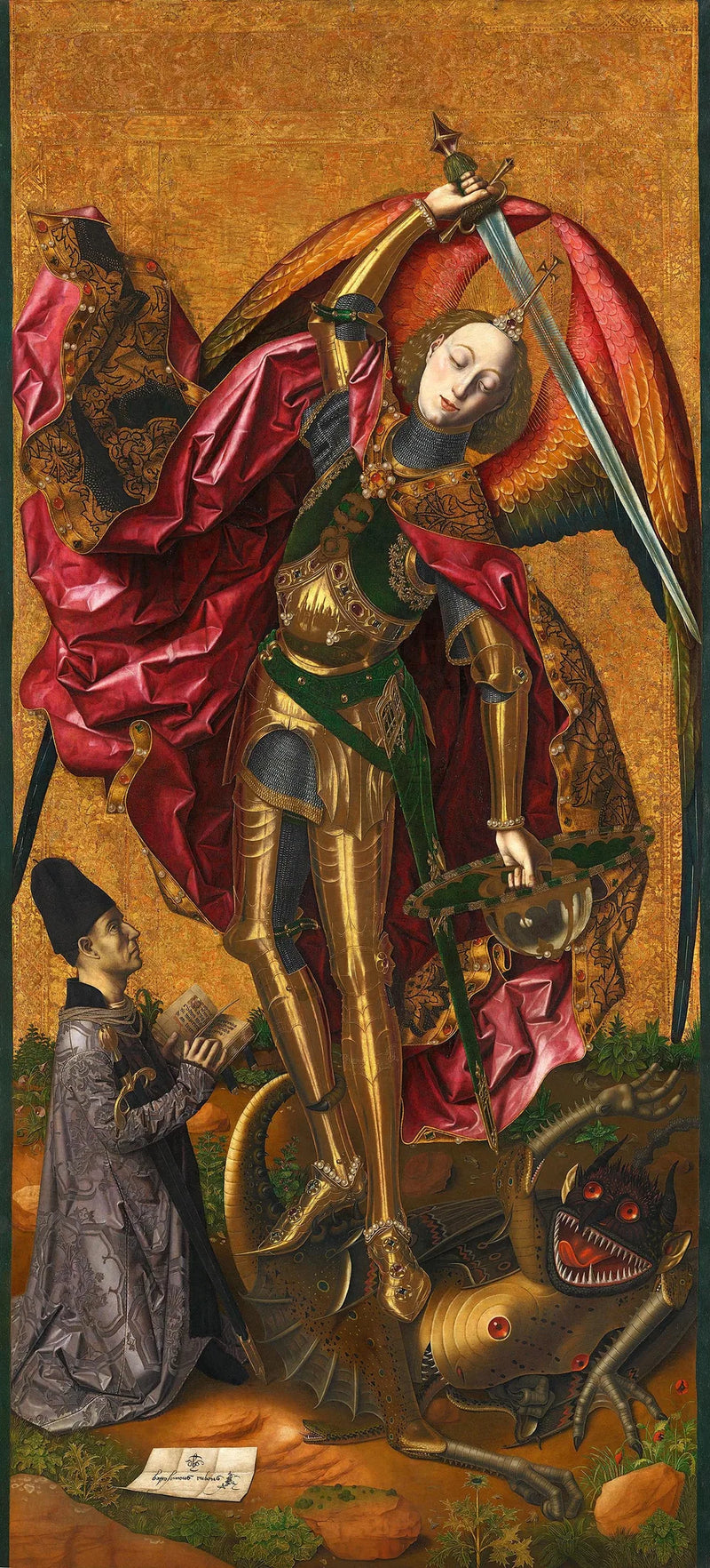 San Michele şeytana karşı zafer kazanıyor - Bartolomé Bermejo