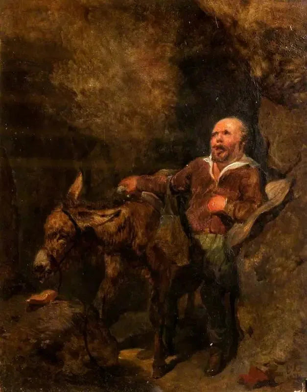 Sancho Panza ve Grisonnant (Cervantès'in « Don Kişot »undan alıntı) - Edwin Henry Landseer