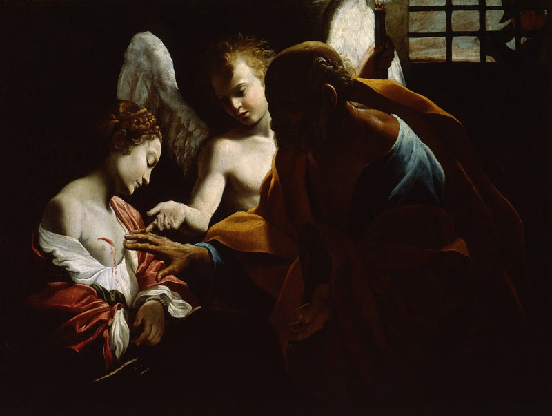 Sant'Agata en carcere Giovanni Lanfranco'dan - Giovanni Lanfranco
