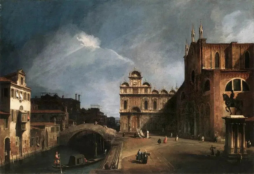 Santi Giovanni et Paolo ve Scuola di San Marco - Canaletto