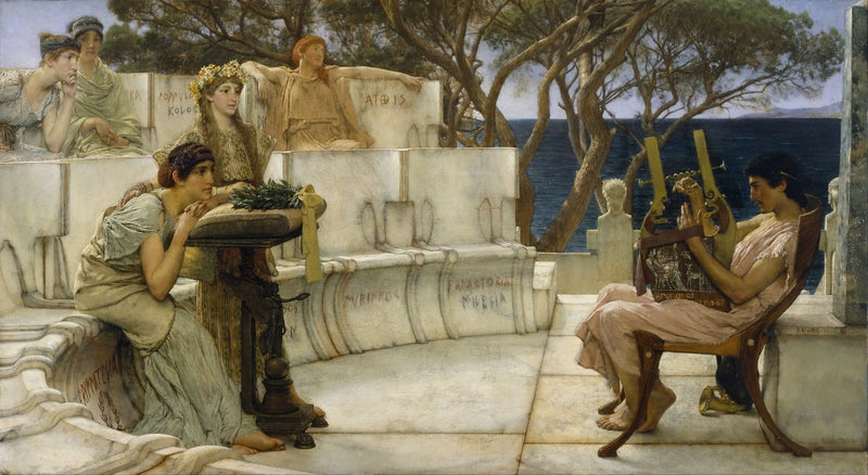 Sappho ve Alcée - Lawrence Alma-Tadema