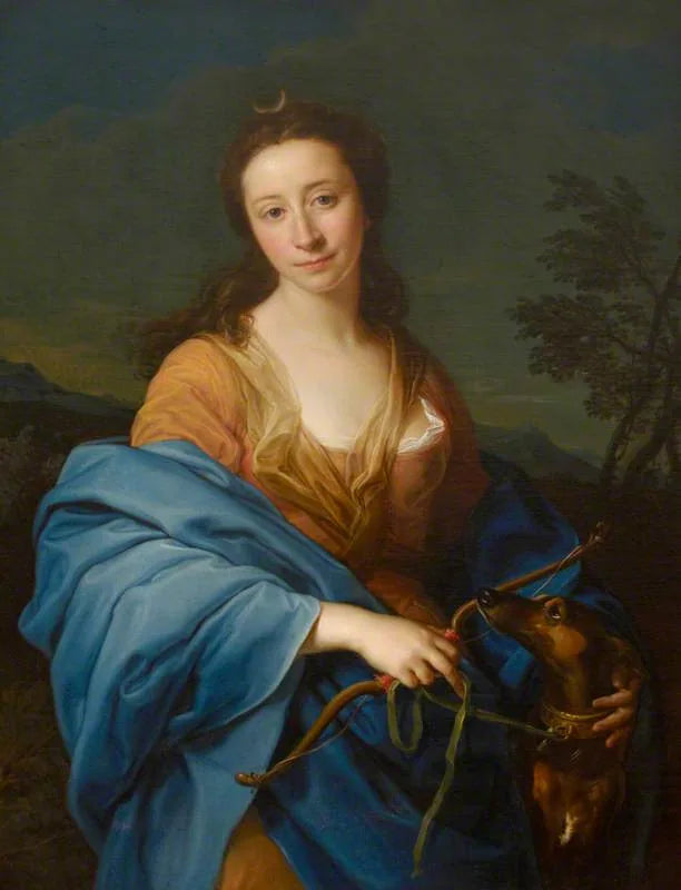 Sarah Lethieullier, Lady Fetherstonhaugh (1722-1788), Diana rolünde - Pompeo Batoni