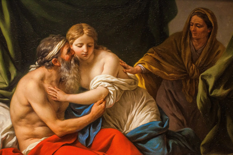 Sarah, Abraham'a Agar'ı tanıtıyor - Louis Jean François Lagrenée