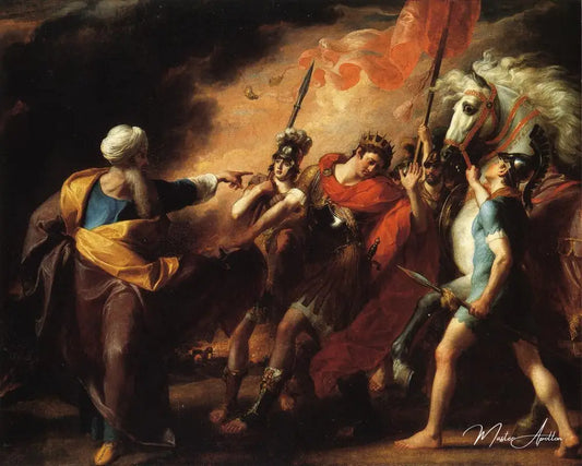 Saul réprimandé par Samuel pour ne pas avoir obéi aux commandements du Seigneur - John Singleton Copley - Reproductions de tableaux et peintures haut de gamme